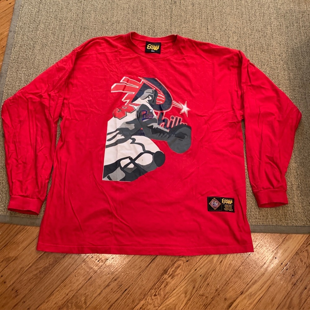 RARE VINTAGE CROSSOVER NEGRO LEAGUE BASEBALL PHILLY  T- SHIRT Sz 3XL